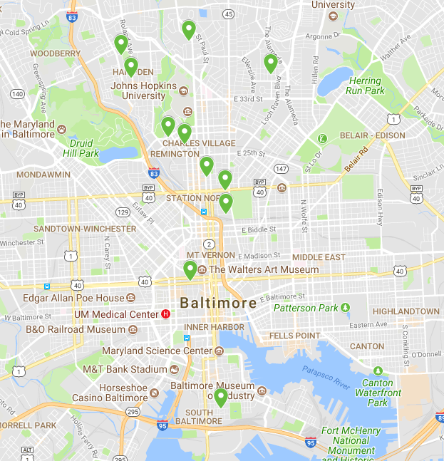 image of Baltimore map