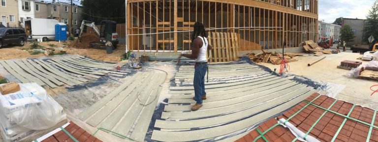 image of roofing team in action from local labor efforts