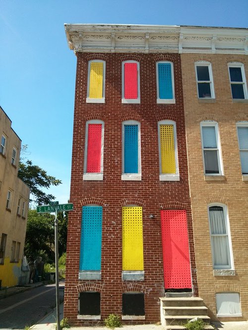 image of building with colorful design