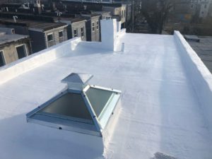 A pyramid skylight installed by Four Twelve. 